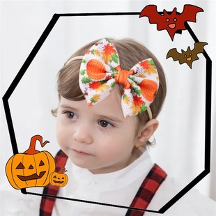 Elastic Hair Ties 极速1PC For Bows HeadPbands Baby Halloween