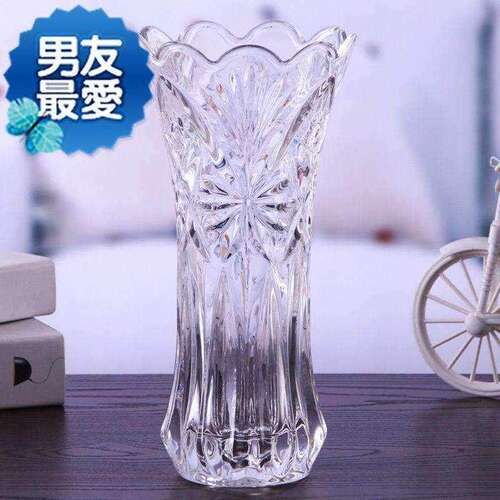 新品转运a珠花瓶  透明玻璃花瓶h  现在简约干花插花落地摆件