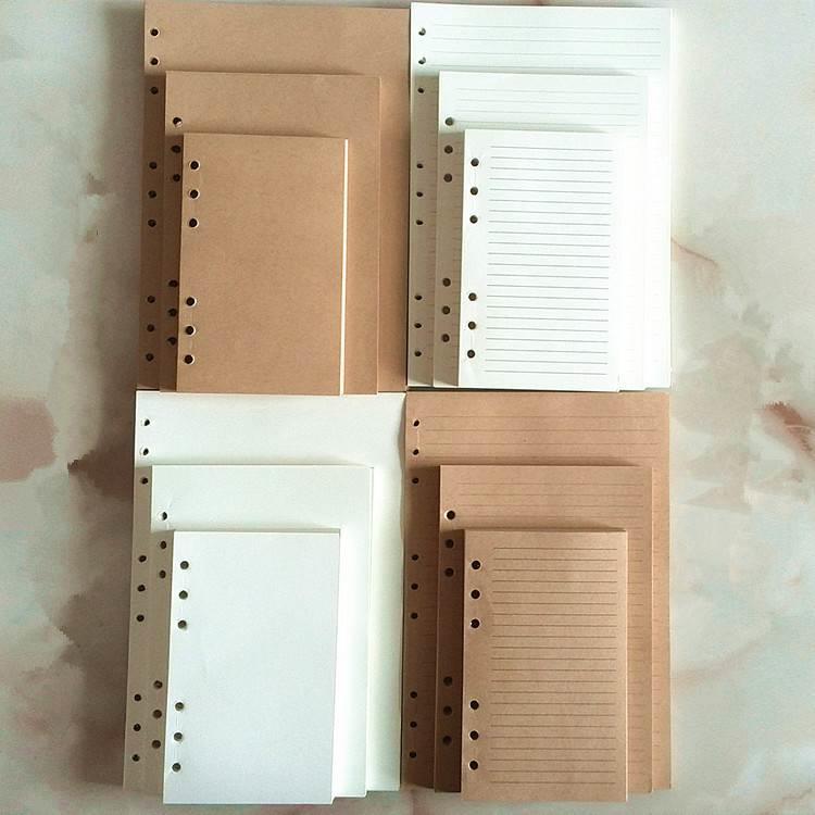 极速本A56B5六活孔替内芯白A纸69横孔活页夹芯笔S记事本方格线空
