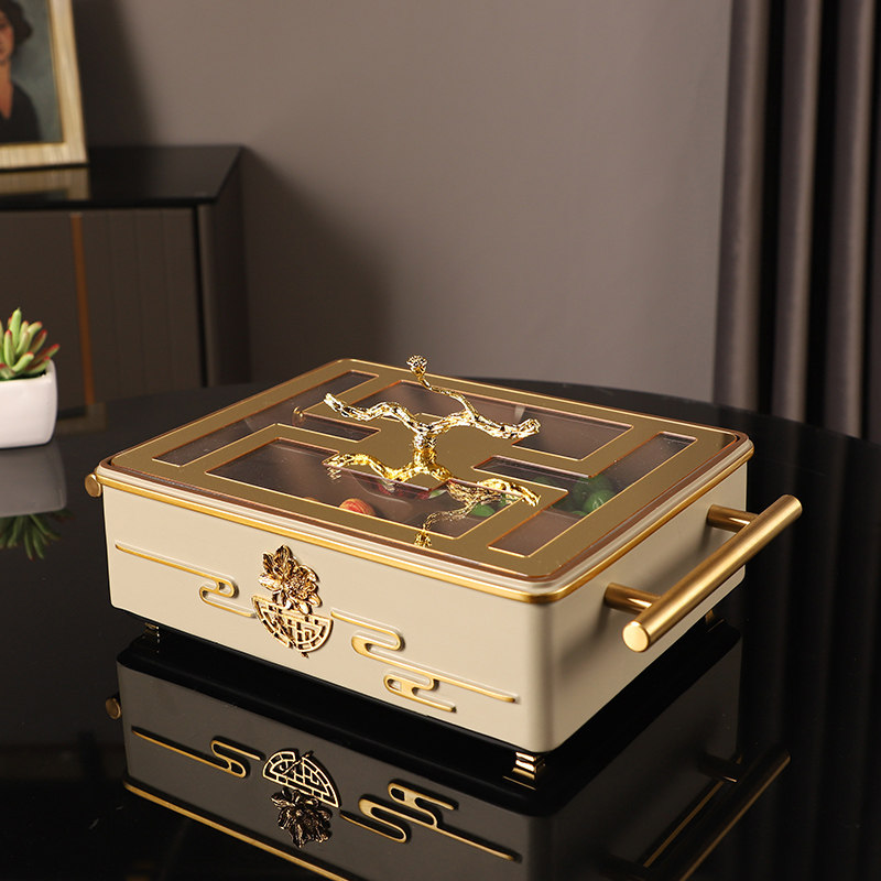 极速创意新中式h果盘客厅家用分格干果盘轻奢茶几摆件新年糖果盒,家居饰品,果盘/果篓,淘宝优惠券,粉丝福利购,淘宝优惠卷