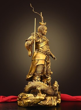 极速多吉缘黄铜斗战胜佛摆件x家居铜器工艺品书房客厅办公室桌面