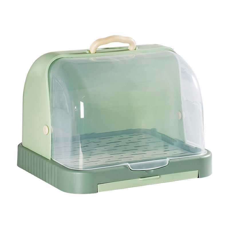 新品台面防尘玻璃茶杯家用杯架塑料带沥水抽屉P提手厨房餐具收纳