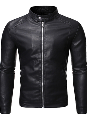 极速2022 Autumn New Mens Casyual Fashion Stand Collar Slim