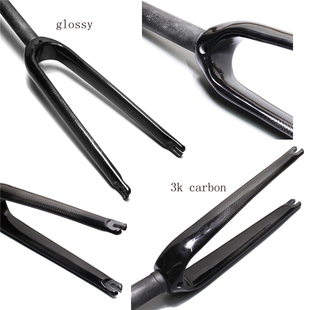 极速全碳纤维摺叠自行车451前叉20 F22寸小轮车无避震硬叉儿童单