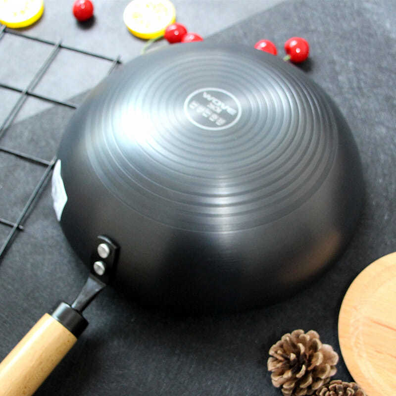 极速26cm28cm不粘小铁锅无涂层辅食炒菜锅无油烟燃气电Z磁炉通用