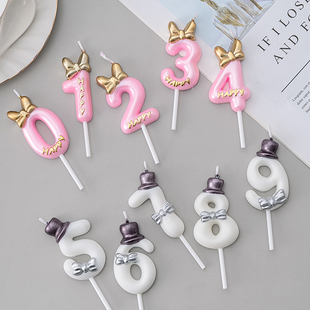 极速birthday cake digital candles party decorationV card Num