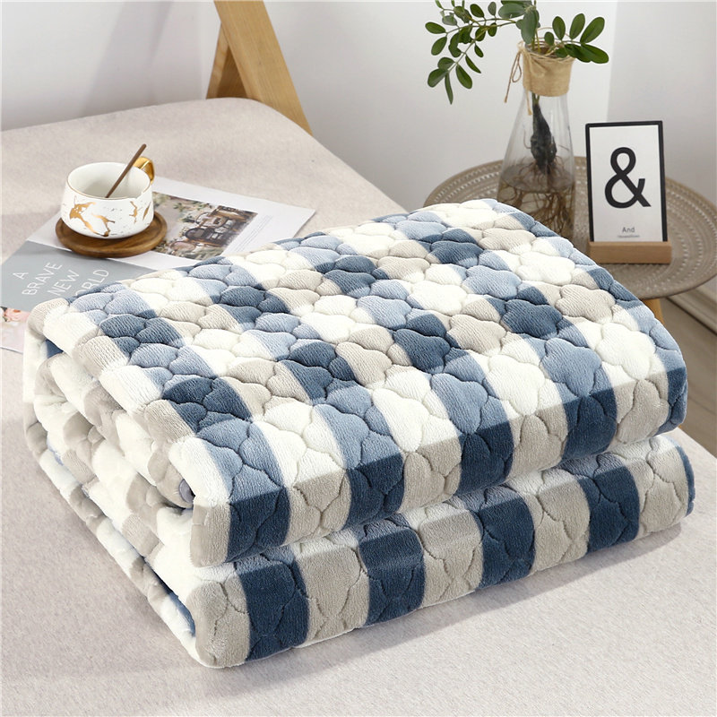 极速加厚保暖法i兰绒毛毯床单冬季珊瑚绒铺床毯子双人床垫毯单人