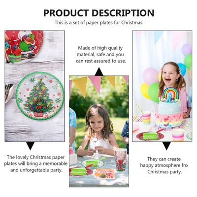 极速ish Platters Trays Dinner DesserGt Tableware for Xmas Ho