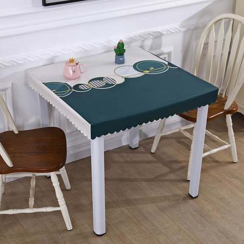 极速欧式防水茶i几桌布烤火桌皮罩防油茶几罩正方形电暖桌罩耐脏