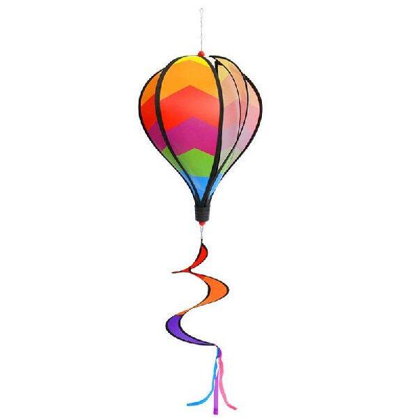 极速Wind Chimesj Rainbow Hot Air Balloon Wind Spinner Rotati
