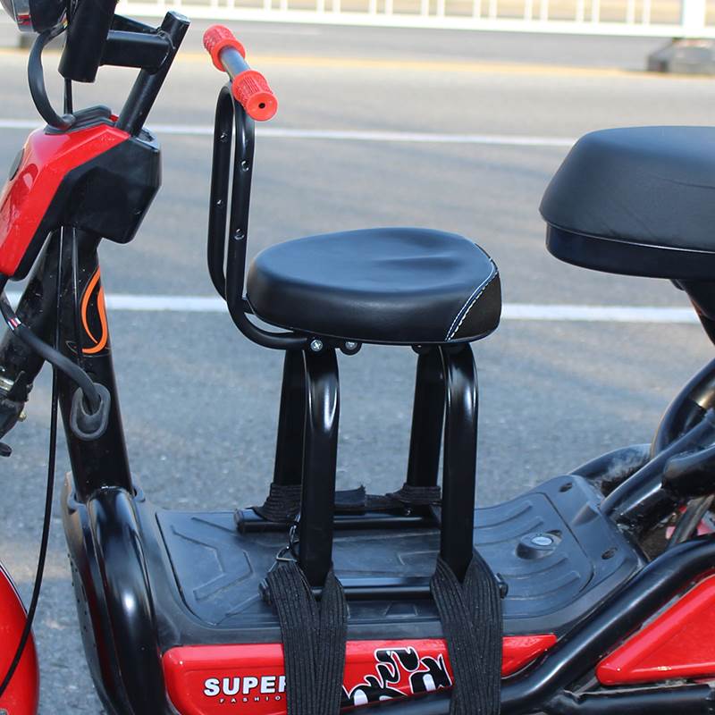 极速婴儿宝宝电瓶车安全前坐椅A加厚坐垫电动踏板车儿童座椅前置