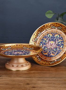 新品纯铜供d佛香炉家用莲花供水杯圣水杯供奉果盘供具佛具用品大