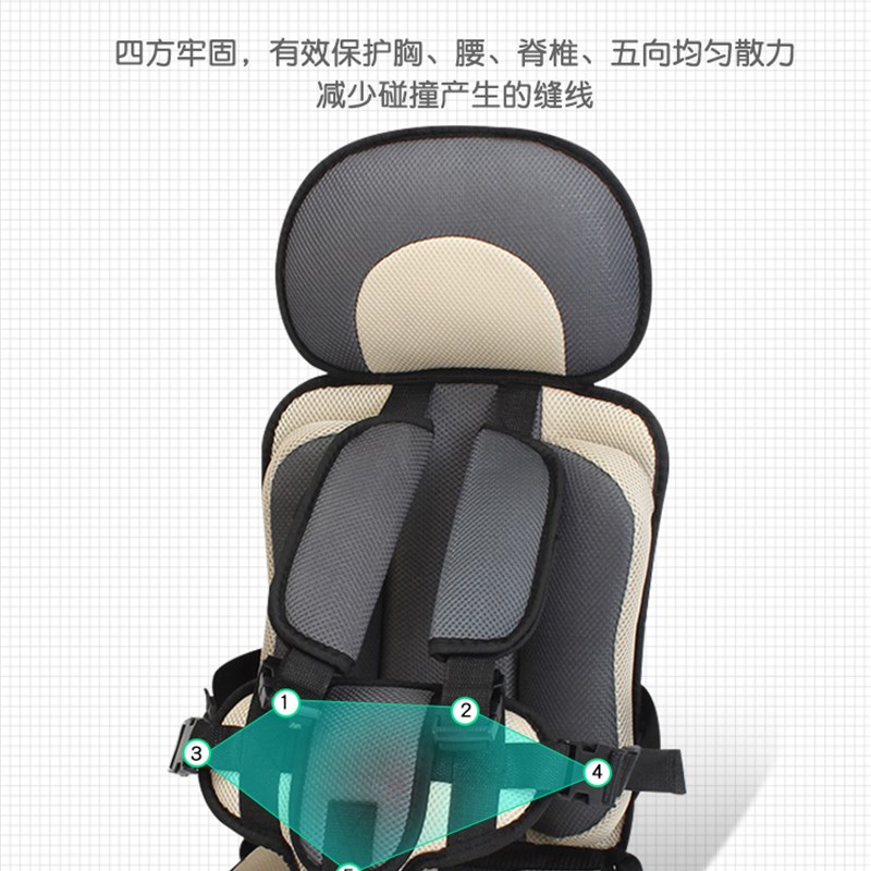 极速新能源电动三轮车p宝宝后座简易车载婴儿儿童座椅安全带调节