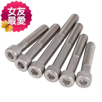 极速304不锈x钢半牙内六角螺丝m6m8m10m12*55x65x75x8S5x95x110x1