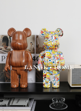 极速网红卡通潮玩暴力熊落地大摆件客厅沙发O旁售楼处酒店大堂软