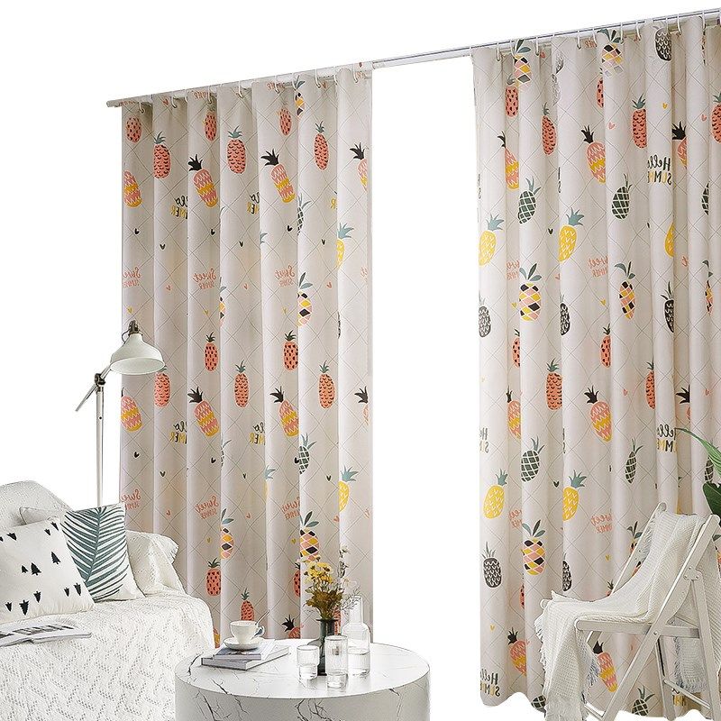 极速简易窗帘透光不透人免打u孔安装卧室遮光少女遮阳布2021年新