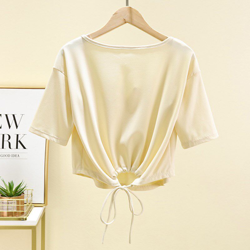 新品瑜伽服罩衫i女短款美背运动上衣外搭宽松遮肉健身背心2025夏