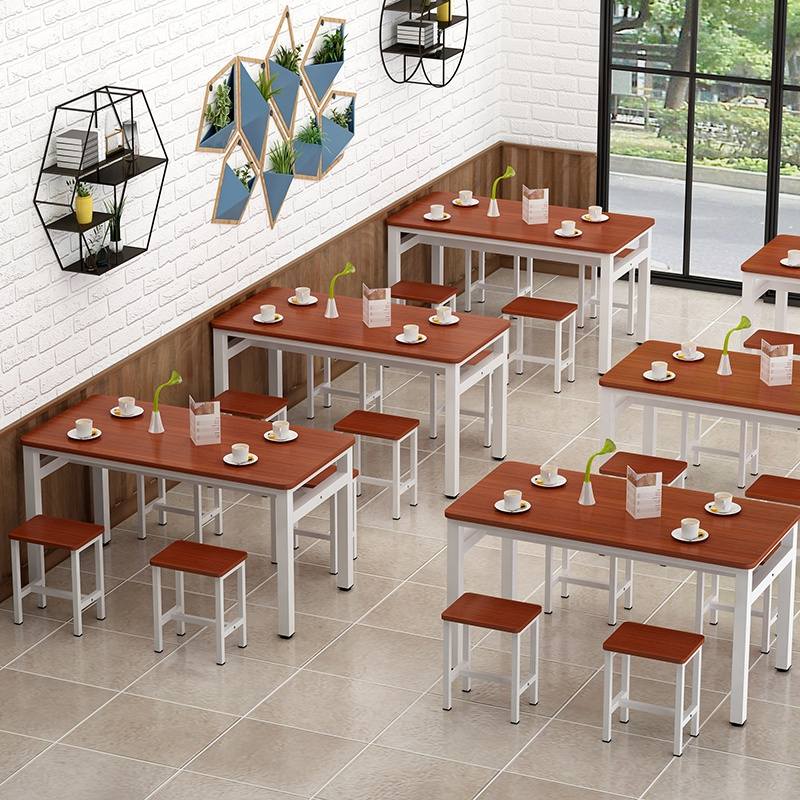 极速烧烤快餐饭店食堂面馆小吃店桌子经济型早P餐店大排档餐桌椅