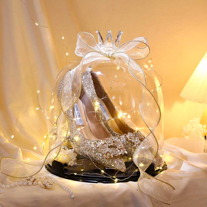 极速婚鞋盒带锁结婚m接亲游戏道具创意套圈盒子婚礼藏婚鞋拦门堵