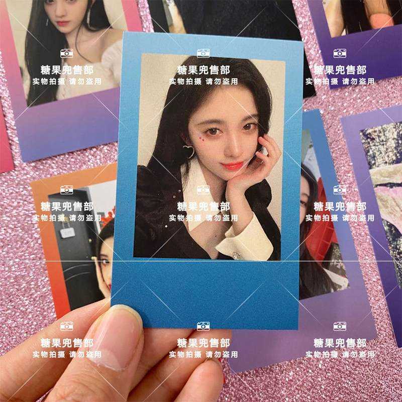 极速。鞠婧祎渐变彩色拍立r得小卡DIY咕卡三寸照片ins卡片SNH48明