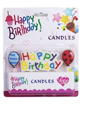 极速Neaw large balloon letter birthday candle happy birthday