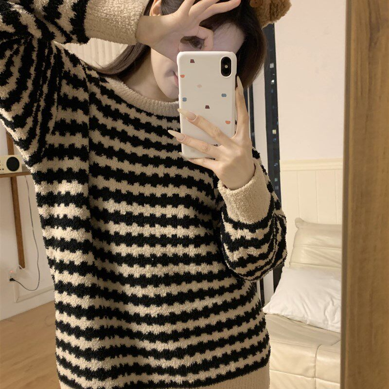 新品大码加厚半边绒睡衣女款冬季202F5新款秋冬天保暖薄款珊瑚绒