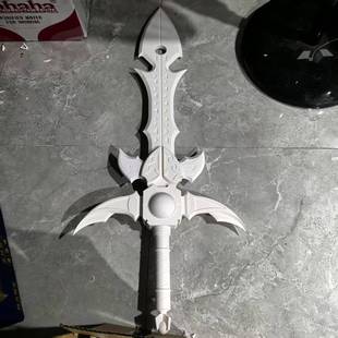铠甲勇士 3D打印白模产品道具1.1m 帝皇铠甲 武器极光剑