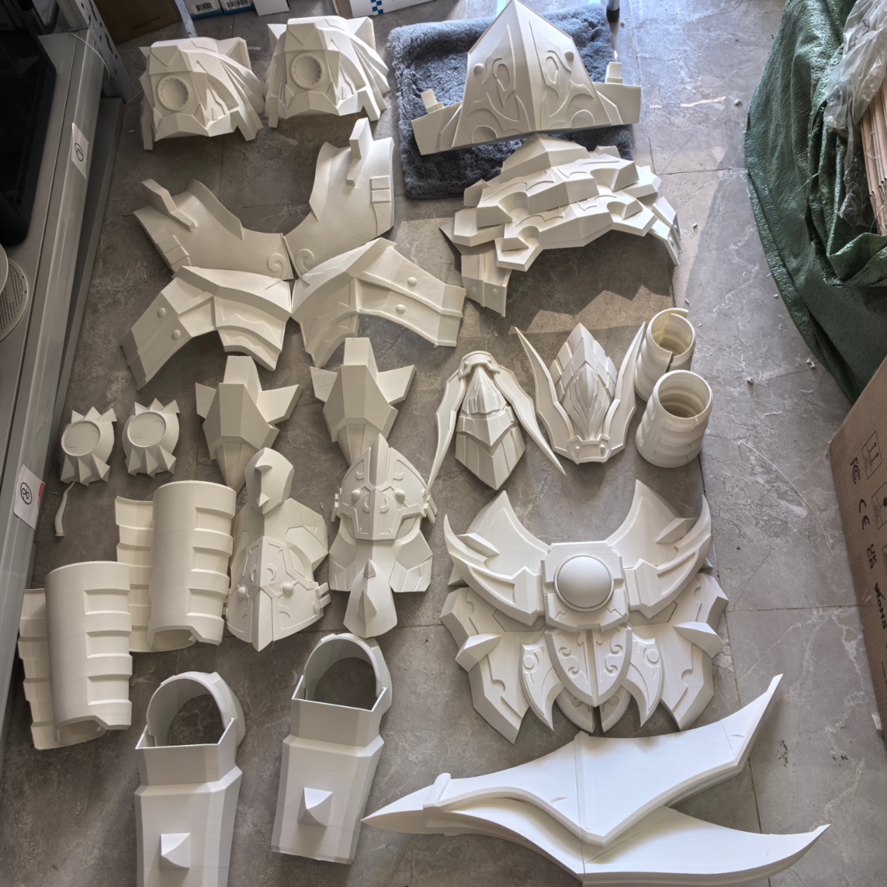 铠甲勇士--帝皇铠甲全套--不含腰带--3d打印pla白模cosplay道具