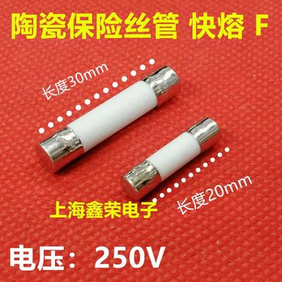 陶瓷保险丝管F10AL F12AL F15AL F20AL F25AL F30AL250V快熔 5X20