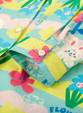 【2024春装上新】女童连衣裙春装女孩裙子女宝宝公主裙长袖碎花裙