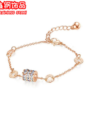 鑫钢女性清新甜美精工小蛮腰手链