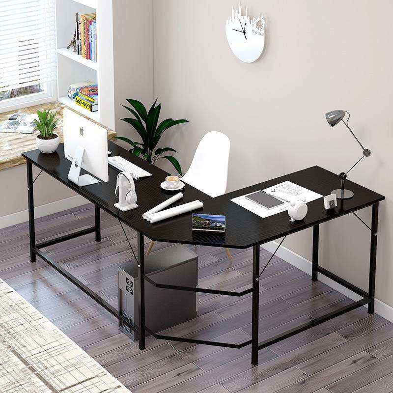 电脑桌家用转角书桌书架组合台式办公桌现代简约经济型省空间桌子