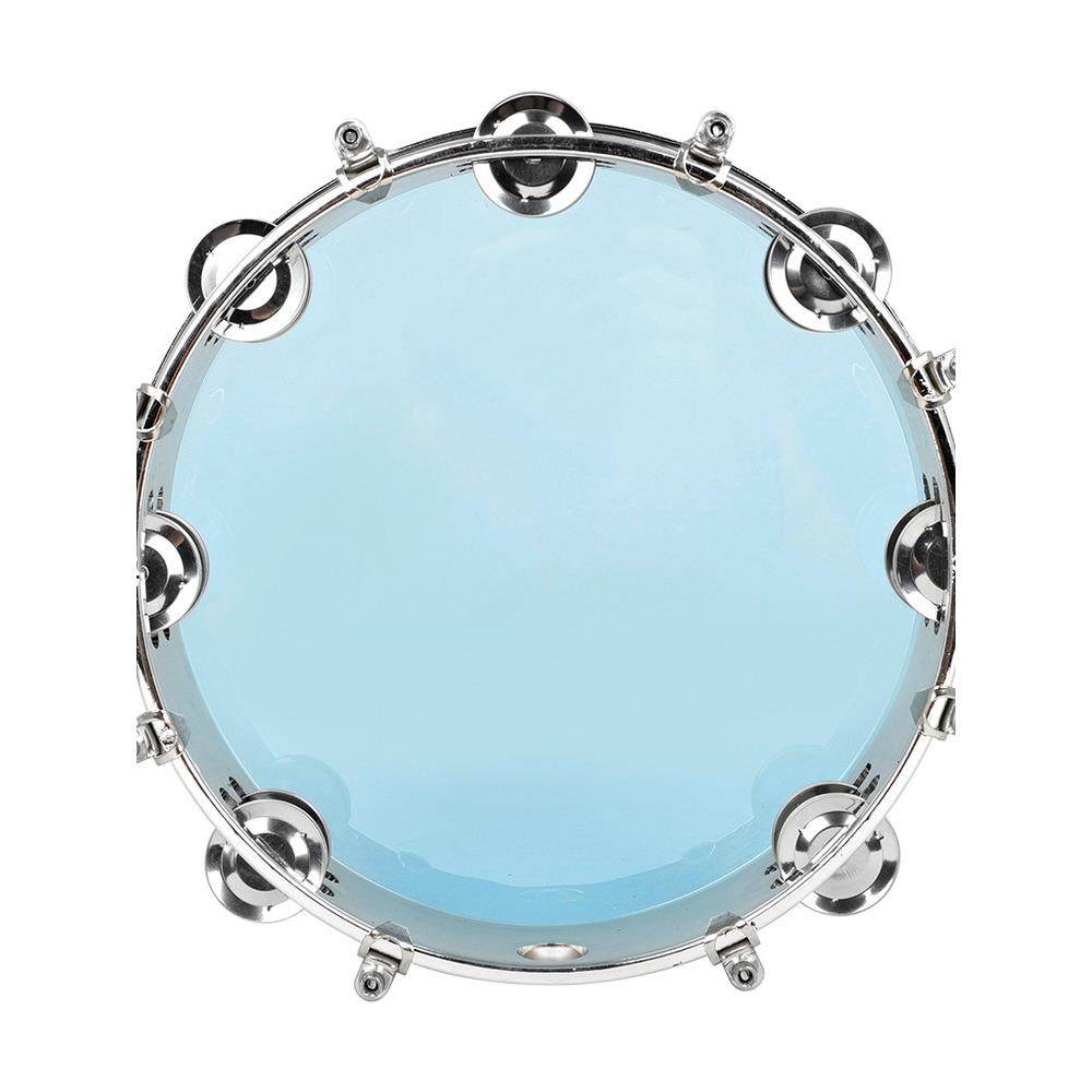 手摇铃鼓8寸10寸自调音双排不锈钢手拍鼓学生演奏声音清脆