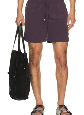 Bather Solid Classic Swim Trunk 休闲时尚潮流男REVOLVE  紫色
