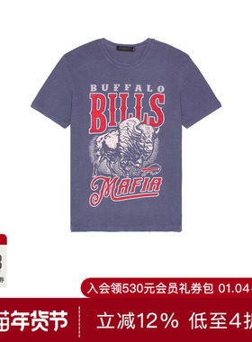 Junk Food BILLS MAFIA 复古T恤 休闲时尚潮流男REVOLVE  蓝色