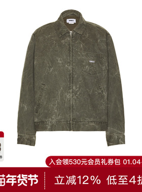 Obey WORKMAN 拉链外套 休闲时尚潮流男REVOLVE  绿色