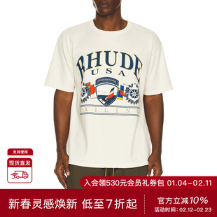 Rhude USA SAILING ICON T恤 休闲时尚潮流男REVOLVE 白色