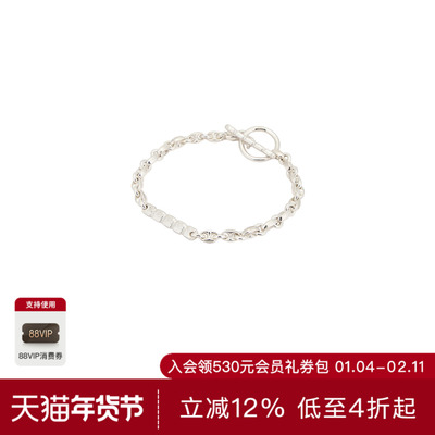 MAPLE STEELY 手镯 休闲时尚潮流男REVOLVE  金属银色