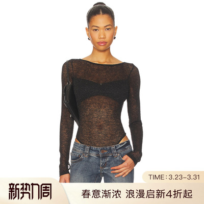 superdown MINERVA 紧身服 黑色 美式性感REVOLVE小众新款