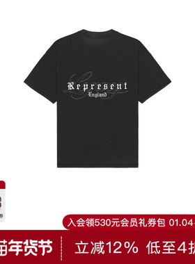 REPRESENT LEGACY 套印T恤 休闲时尚潮流男REVOLVE  黑色