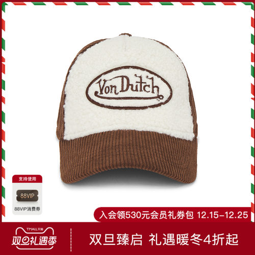 Von Dutch 帽类 休闲时尚潮流男REVOLVE  棕色