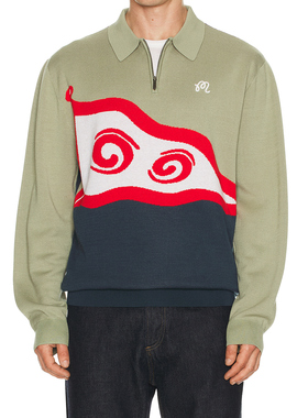 Malbon Golf 毛衣 休闲时尚潮流男REVOLVE  蓝色