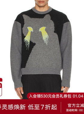 WE11DONE CAT 套衫 休闲时尚潮流男REVOLVE  黑色冬季保暖