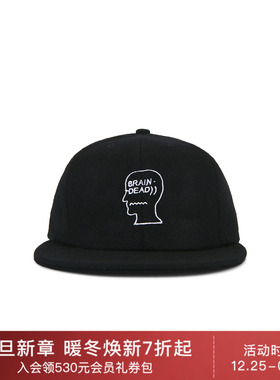 Brain Dead LOGOHEAD 拼接帽 休闲时尚潮流男REVOLVE  黑色