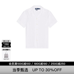 白色 REVOLVE Ralph 夏季 Polo 衬衫 纯亚麻经典 Lauren 短袖