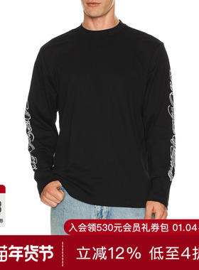 Stampd LA CURSIVE 长袖T恤 休闲时尚潮流男REVOLVE  黑色