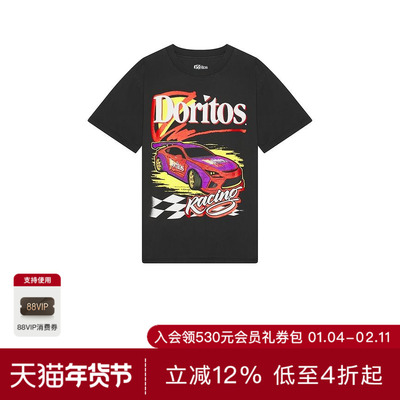 [美国发货]Philcos美式复古赛车印花黑色短袖T恤REVOLVE