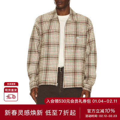 Obey PARKER 衬衫式夹克 休闲时尚潮流男REVOLVE  棕色冬季保暖