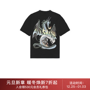 DRAGON 潮流男REVOLVE WAVE 休闲时尚 黑色 T恤 ALLSAINTS