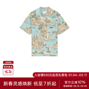 Rhude衬衫 休闲时尚潮流男REVOLVE  青色美国官网直邮进口